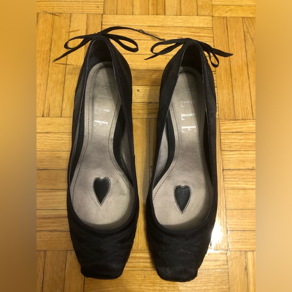 ELLE vintage coquette ballerina kitten heels (size: 7.5)
